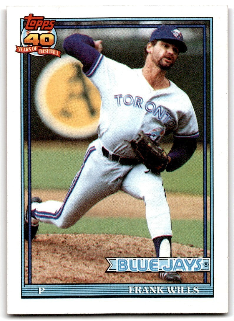 1991 Topps Baseball Card Frank Wills Toronto Blue Jays #213