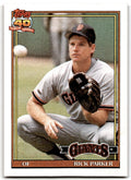 1991 Topps Baseball Card Rick Parker San Francisco Giants #218