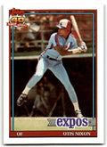 1991 Topps Baseball Card Otis Nixon Montreal Expos #558
