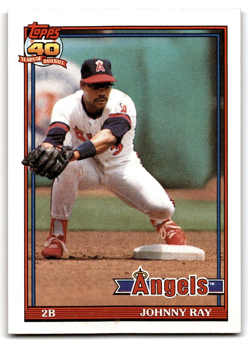 1991 Topps Baseball Card Johnny Ray California Angels #273