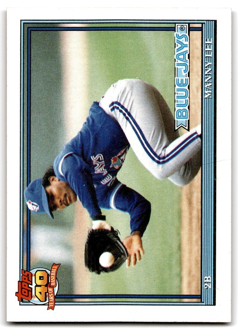 1991 Topps Baseball Card Manny Lee Toronto Blue Jays #297