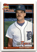1991 Topps Baseball Card Walt Terrell Detroit Tigers #328