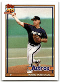1991 Topps Baseball Card Mark Portugal Houston Astros #647