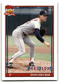 1991 Topps Baseball Card Dana Kiecker Boston Red Sox #763
