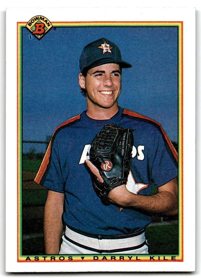 1990 Bowman Baseball Card Darryl Kile Rookie Houston Astros #61