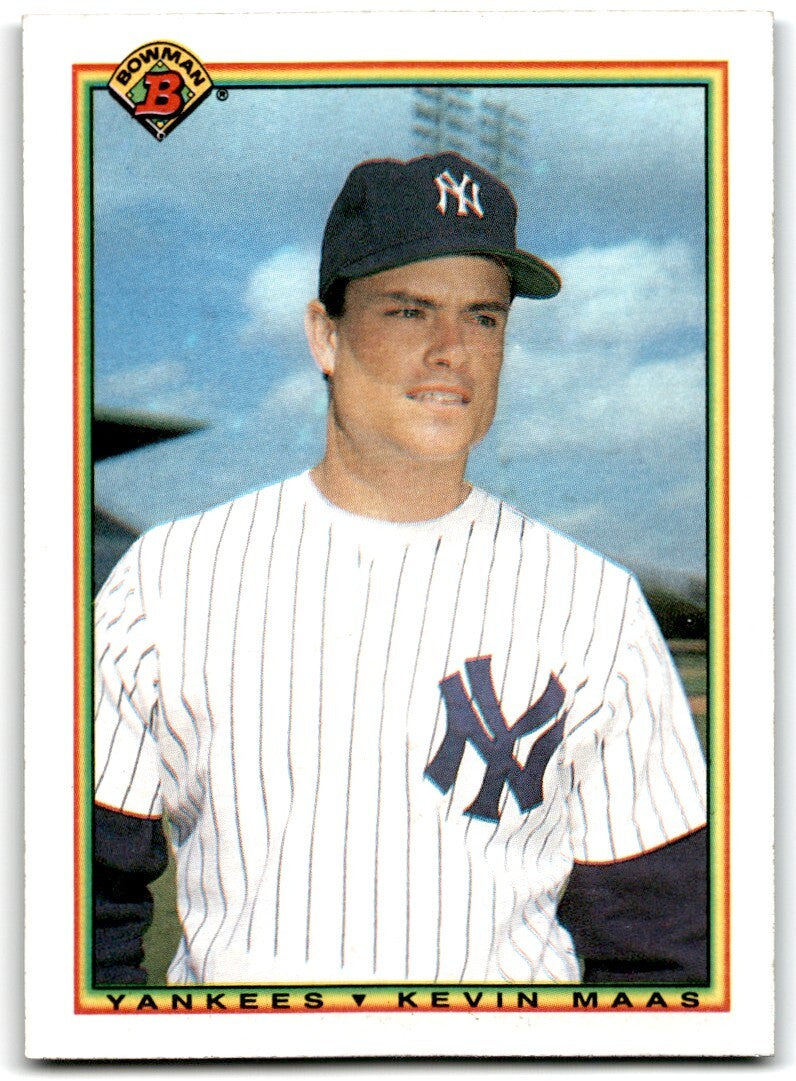 1990 Bowman Baseball Card Kevin Maas Rookie New York Yankees #440