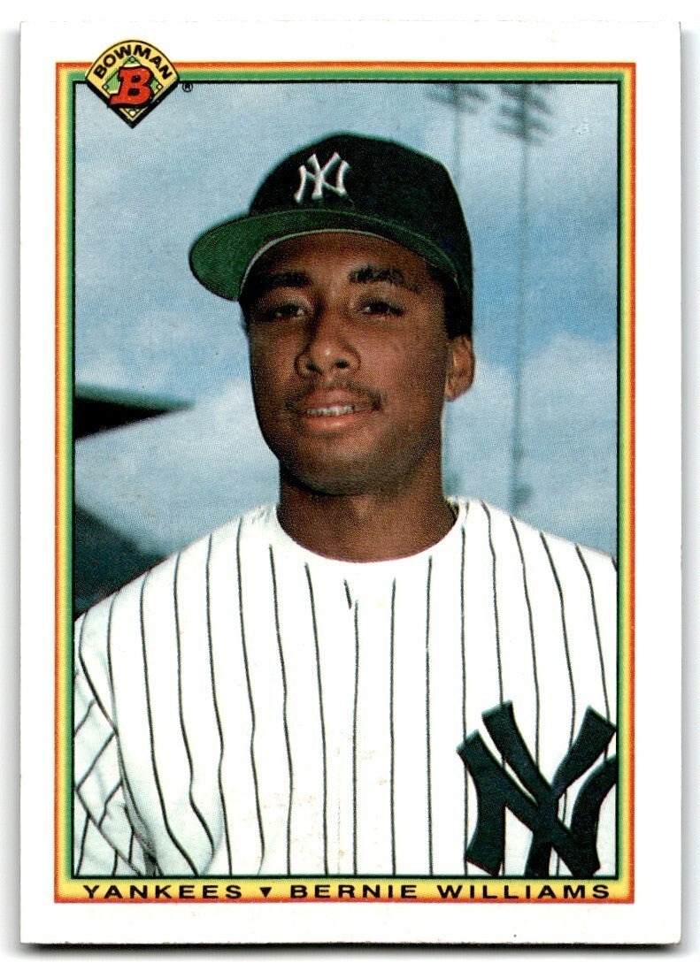 1990 Bowman Baseball Card Bernie Williams Rookie New York Yankees #439