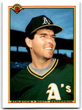 1990 Bowman Baseball Card Scott Sanderson Oakland Athletics #447