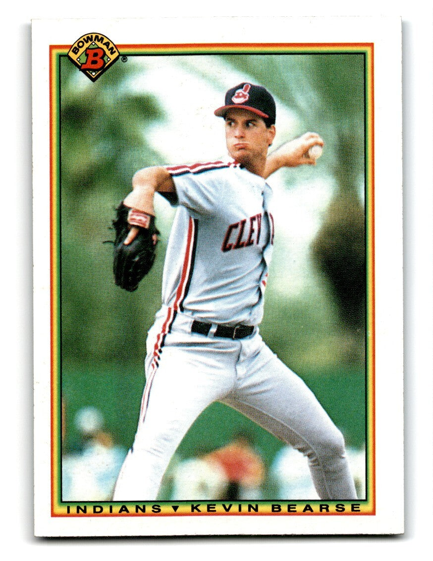 1990 Bowman Baseball Card Kevin Bearse Rookie Cleveland Indians #330