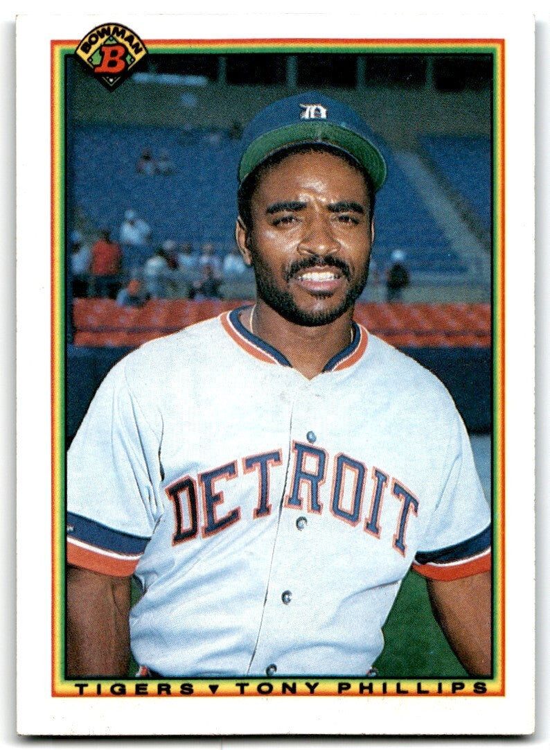 1990 Bowman Baseball Card Tony Phillips Detroit Tigers #359