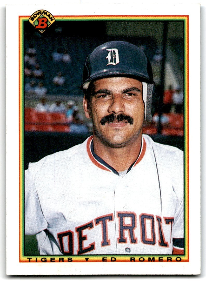 1990 Bowman Baseball Card Ed Romero Detroit Tigers #361