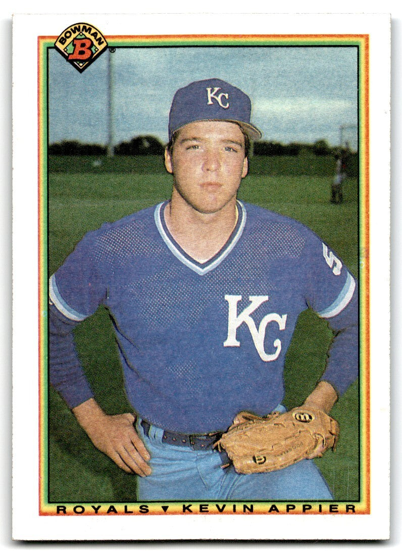 1990 Bowman Baseball Card Kevin Appier Kansas City Royals #367