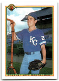 1990 Bowman Baseball Card Jeff Montgomery Kansas City Royals #370