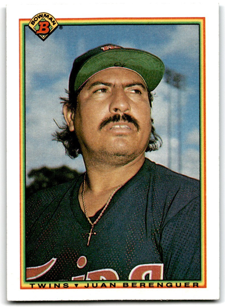 1990 Bowman Baseball Card Juan Berenguer Minnesota Twins #410