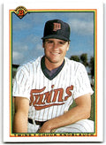 1990 Bowman Baseball Card Chuck Knoblauch Rookie Minnesota Twins #415