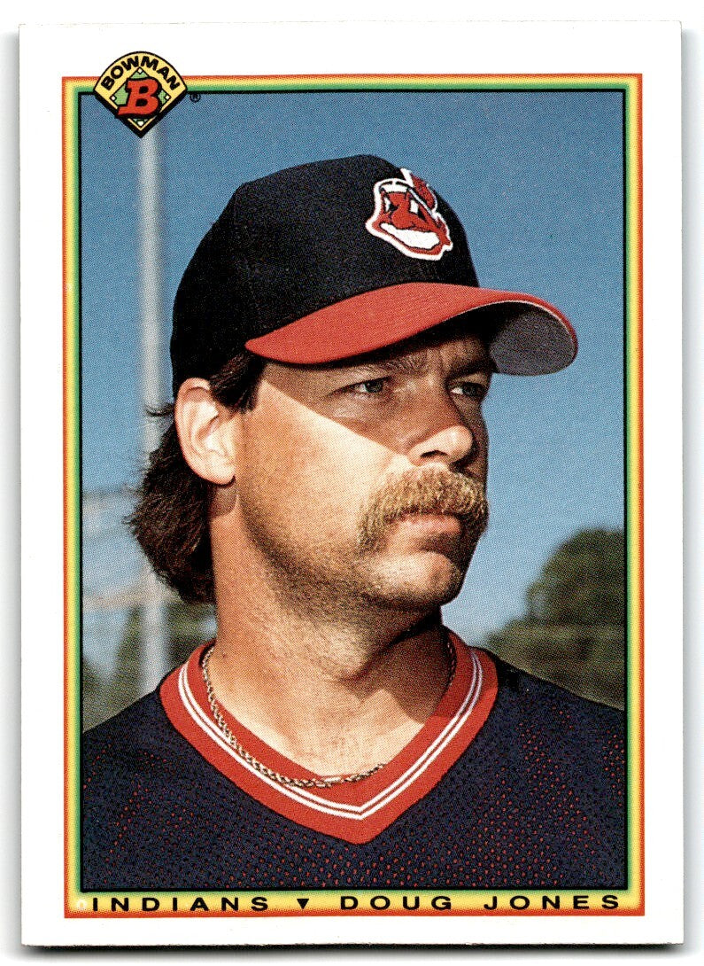 1990 Bowman Baseball Card Doug Jones Cleveland Indians #328