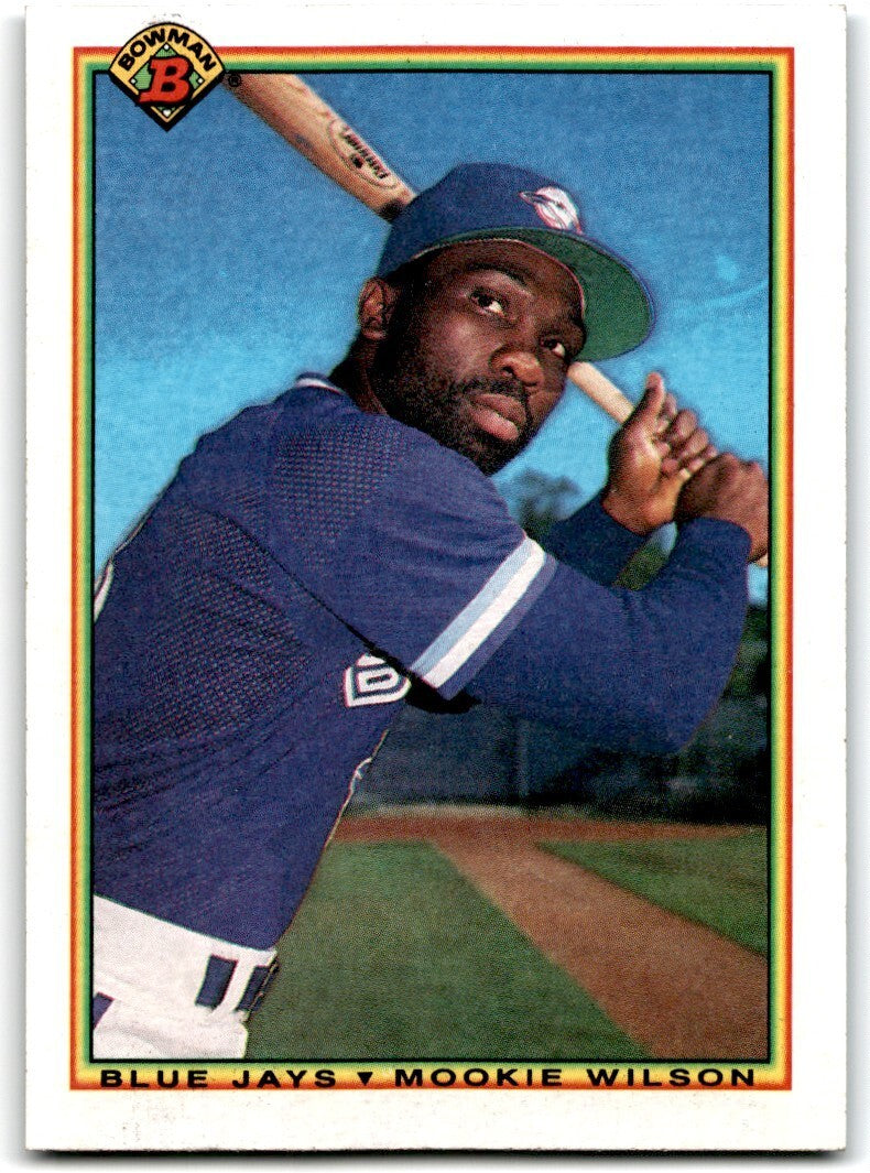 1990 Bowman Baseball Card Mookie Wilson Toronto Blue Jays #516