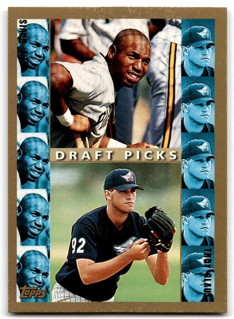 1998 Topps Baseball Card J.J. Davis/Troy Glaus Pittsburgh Pirates/Anaheim Angels