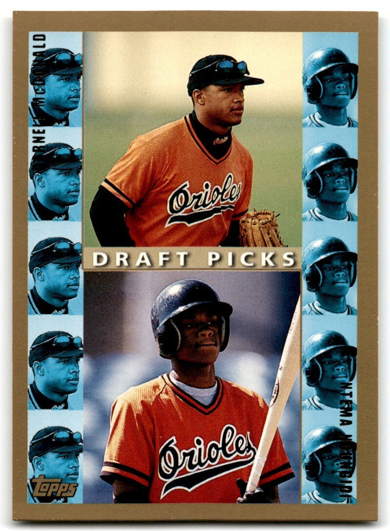 1998 Topps Baseball Card Darnell McDonald/Ntema Ndungidi Rookie A Baltimore