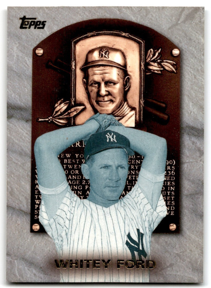 1998 Topps Baseball Card Whitey Ford New York Yankees #HOF8