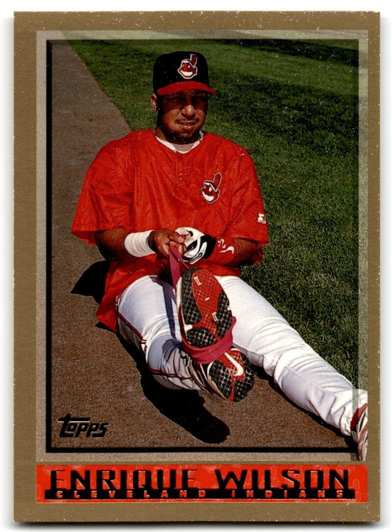 1998 Topps Baseball Card Enrique Wilson Cleveland Indians #448