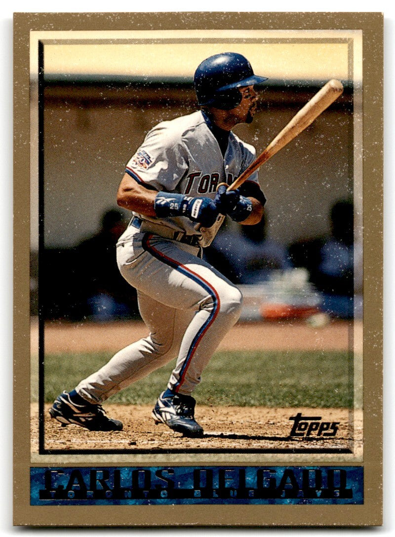 1998 Topps Baseball Card Carlos Delgado Toronto Blue Jays #384