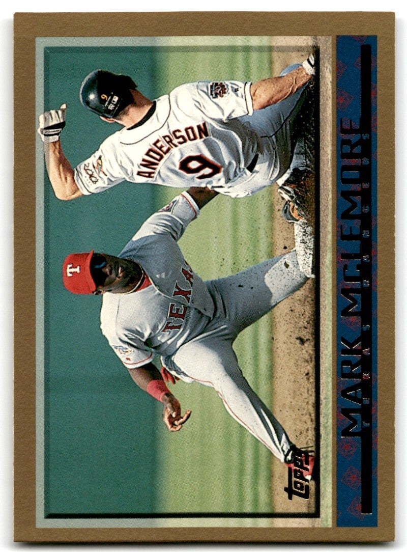 1998 Topps Baseball Card Mark McLemore Texas Rangers #71