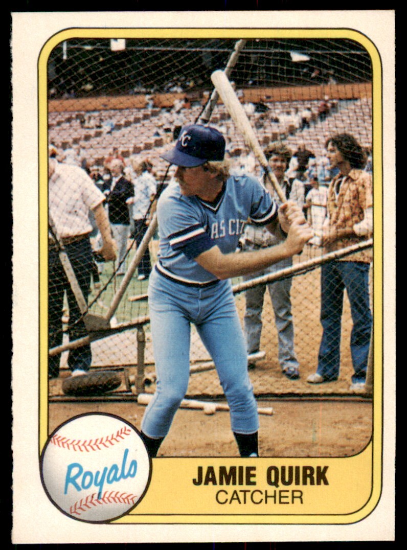 1981 Fleer.. Jamie Quirk . Kansas City Royals #50