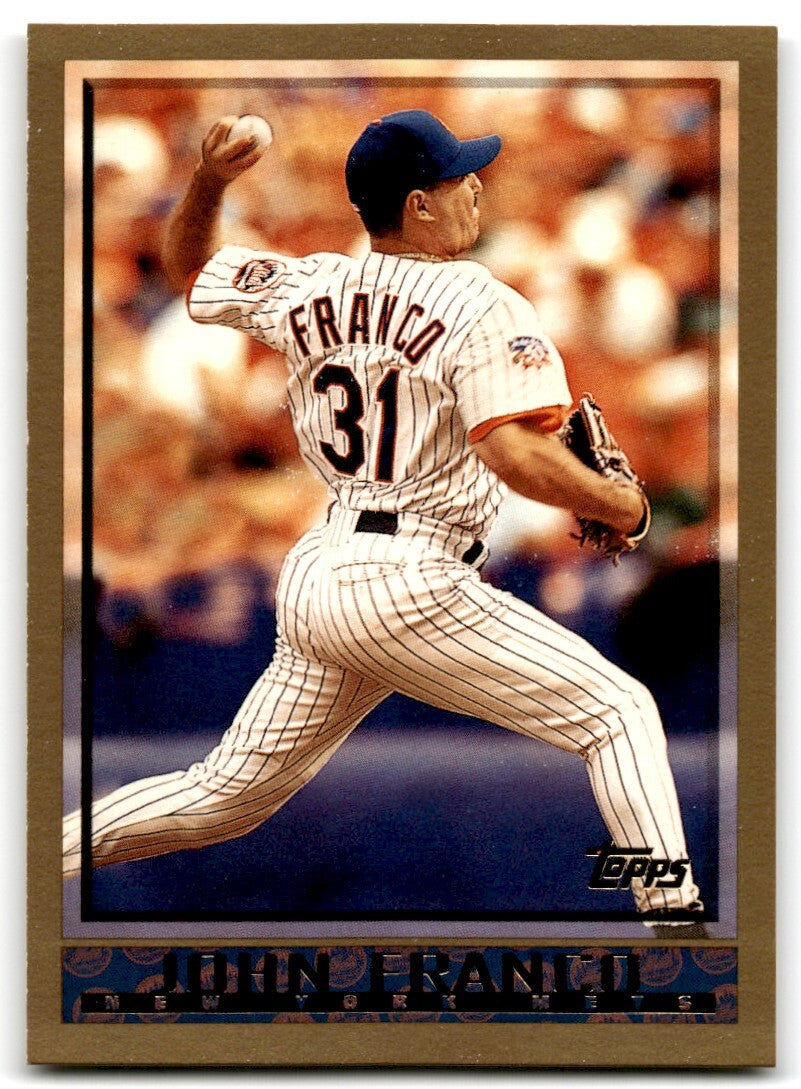 1998 Topps Baseball Card John Franco New York Mets #306