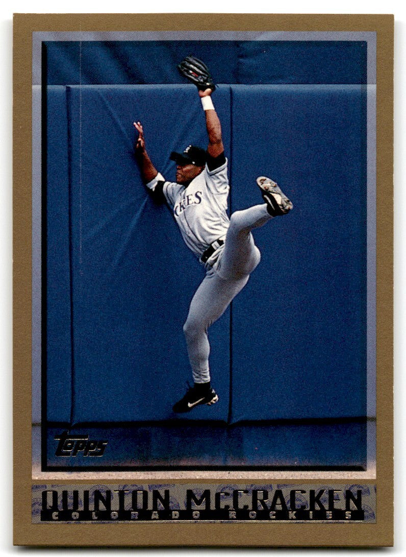1998 Topps Baseball Card Quinton McCracken Colorado Rockies #206