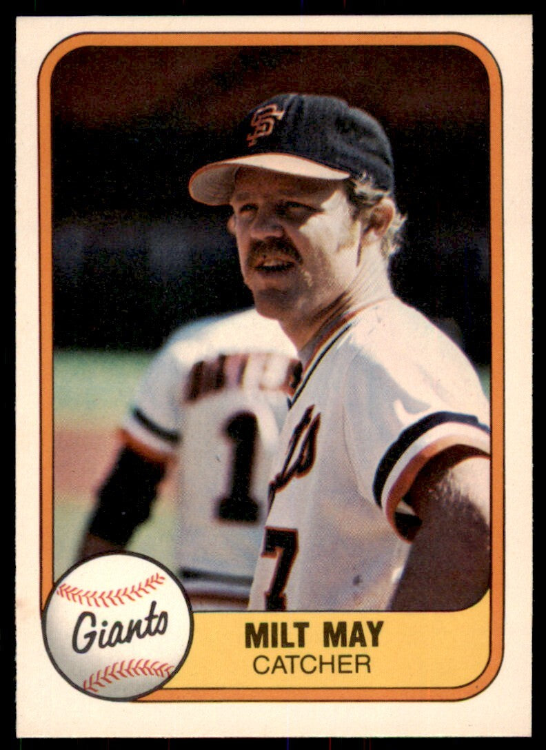 1981 Fleer Milt May . San Francisco Giants #442