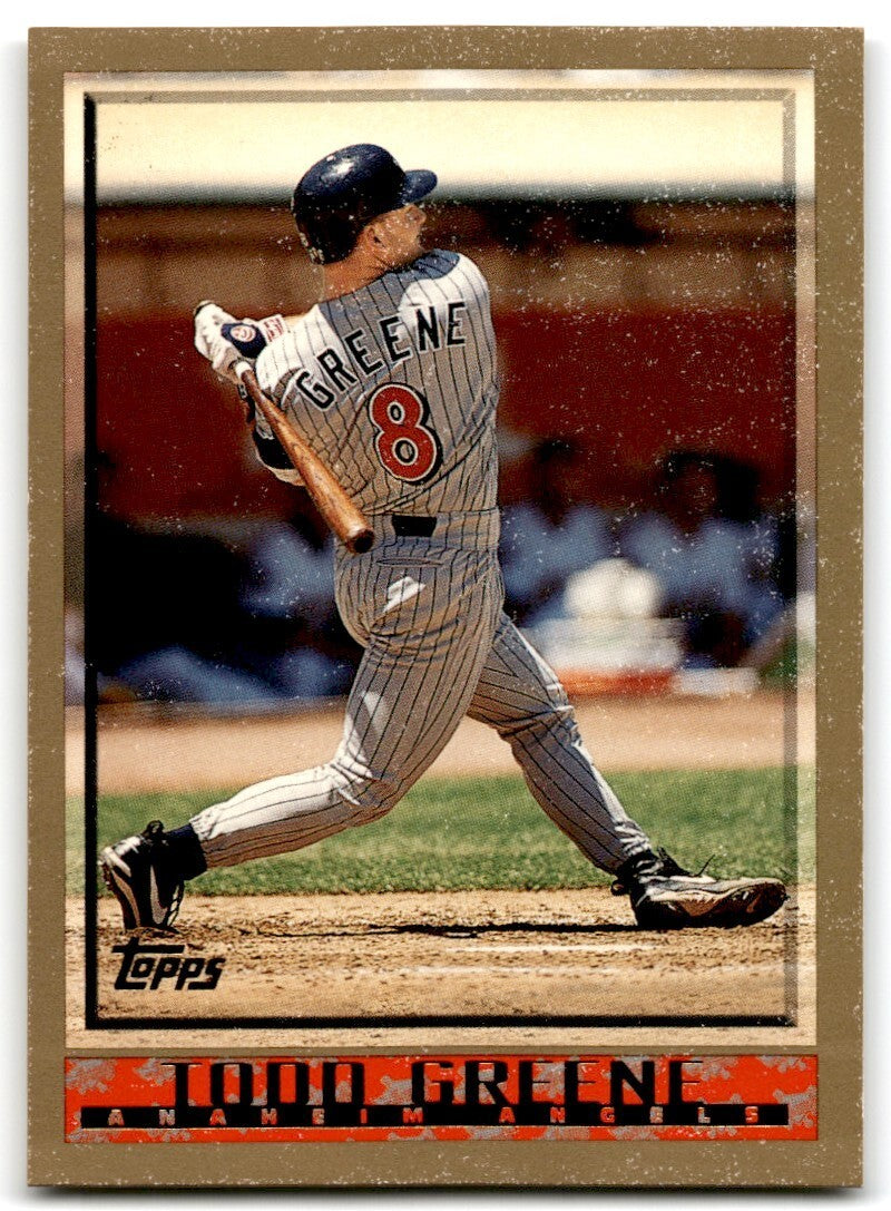 1998 Topps Baseball Card Todd Greene Anaheim Angels #382