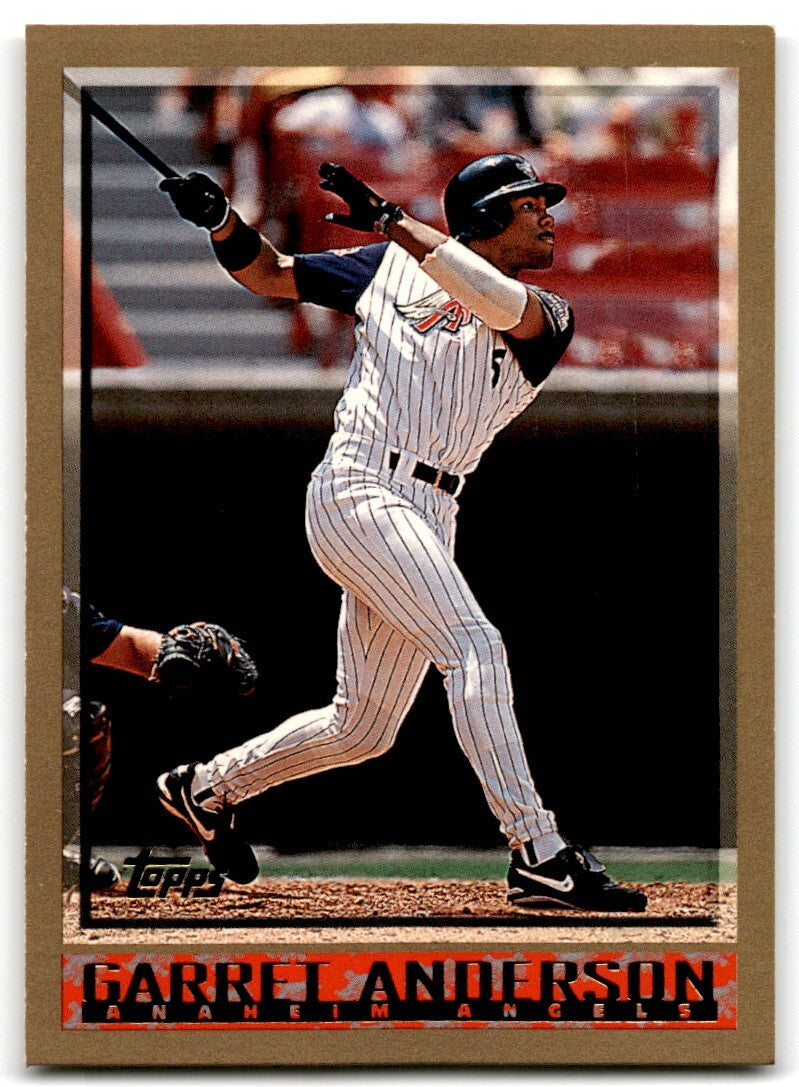 1998 Topps Baseball Card Garret Anderson Anaheim Angels #31