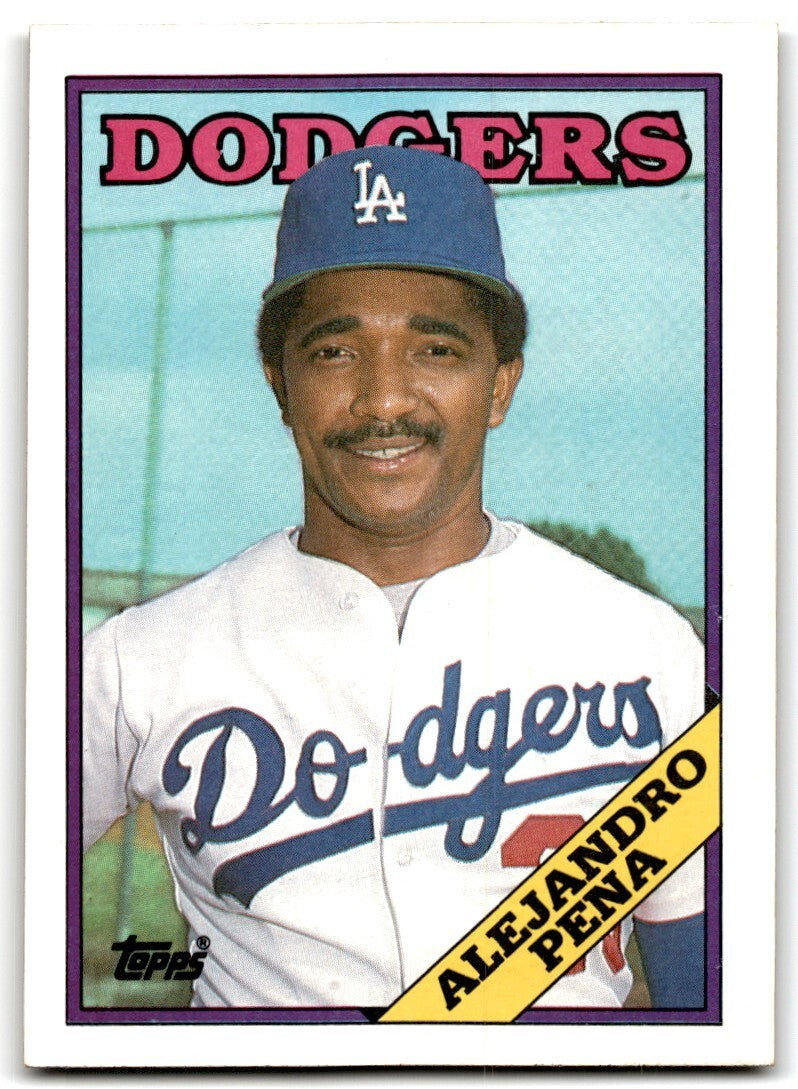 1988 Topps Baseball Card Alejandro Pena Los Angeles Dodgers #277