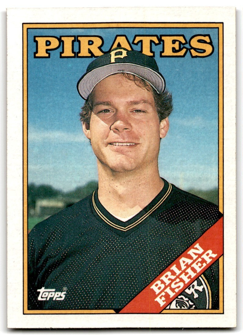 1988 Topps Baseball Card Brian Fisher Pittsburgh Pirates #193