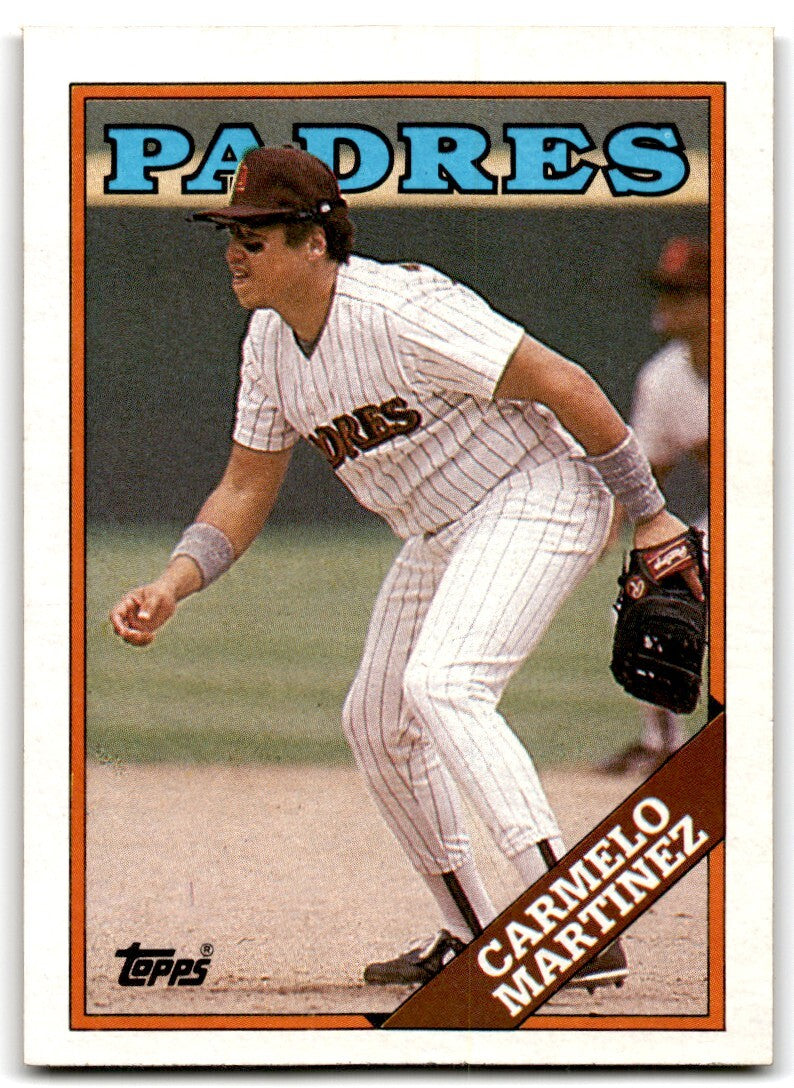 1988 Topps Baseball Card Carmelo Martinez San Diego Padres #148