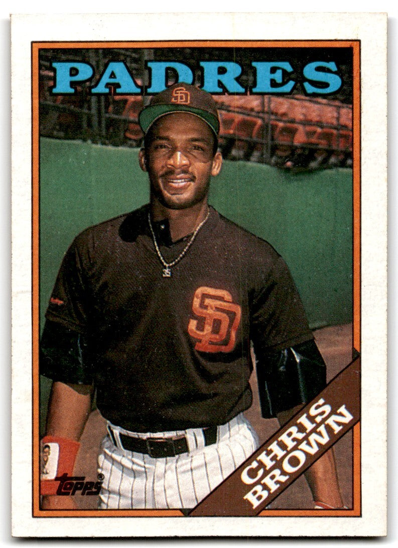 1988 Topps Baseball Card Chris Brown San Diego Padres #568