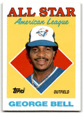 1988 Topps Baseball Card George Bell Toronto Blue Jays #390