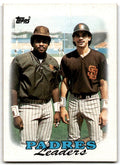 1988 Topps Baseball Card Padres Leaders - Tony Gwynn/Benny Santiago San Diego