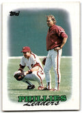 1988 Topps Baseball Card Phillies Leaders - Lance Parrish/Mike Ryan Philadelphia