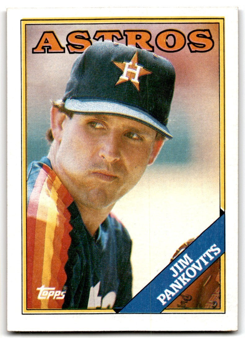 1988 Topps Baseball Card Jim Pankovits Houston Astros #487