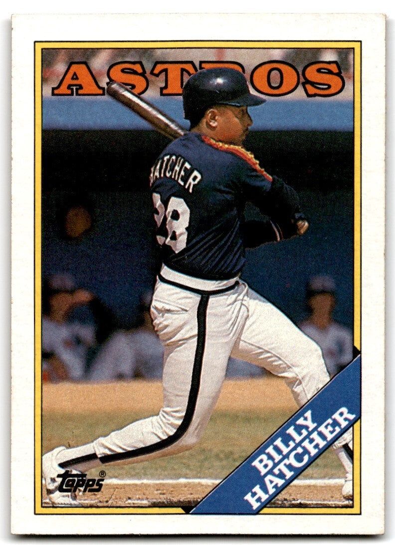 1988 Topps Baseball Card Billy Hatcher Houston Astros #306