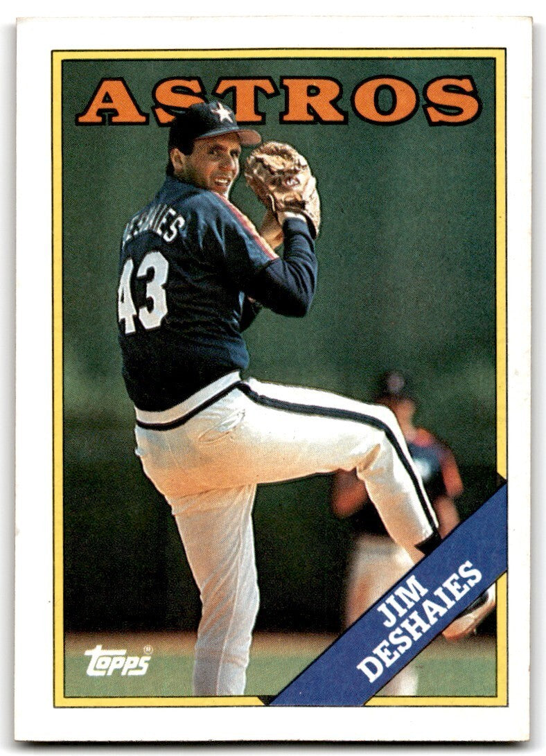 1988 Topps Baseball Card Jim Deshaies Houston Astros #24
