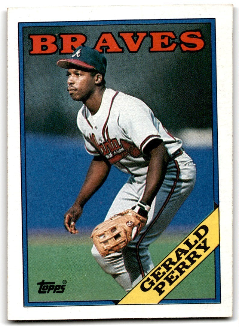 1988 Topps Baseball Card Gerald Perry Atlanta Braves #39