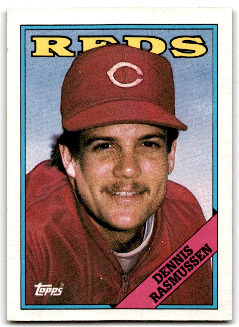 1988 Topps Baseball Card Dennis Rasmussen Cincinnati Reds #135