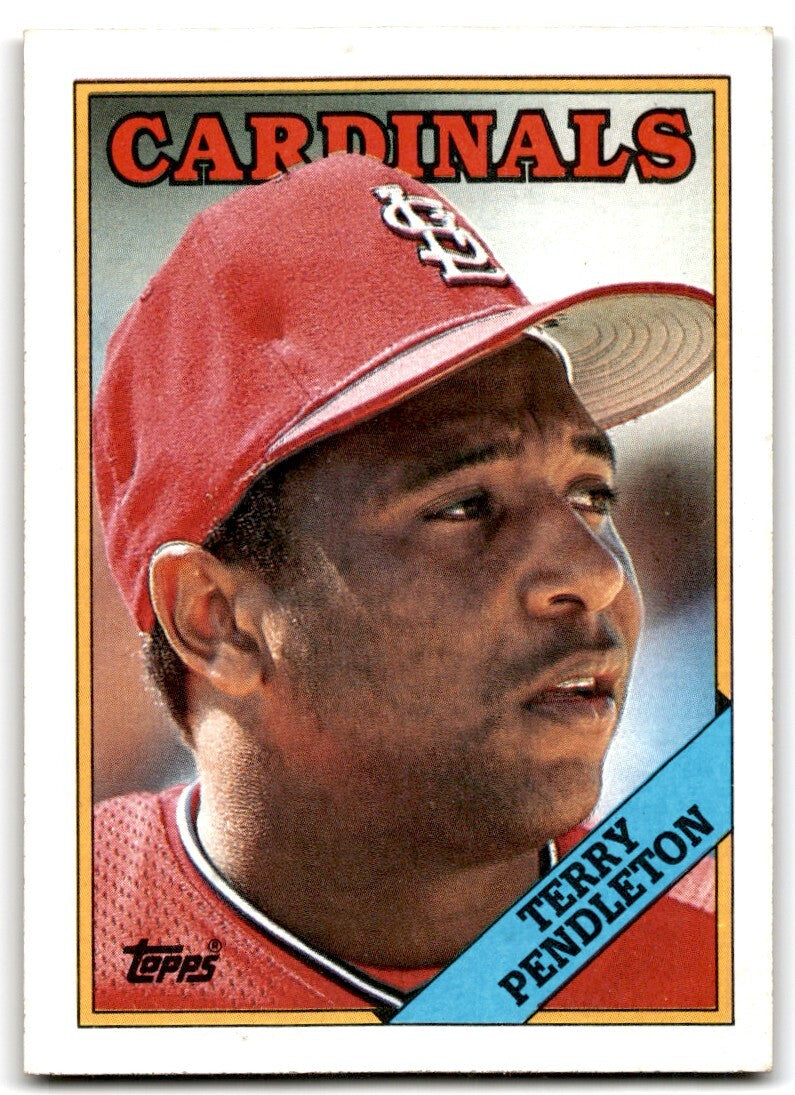 1988 Topps Baseball Card Terry Pendleton St. Louis Cardinals #635