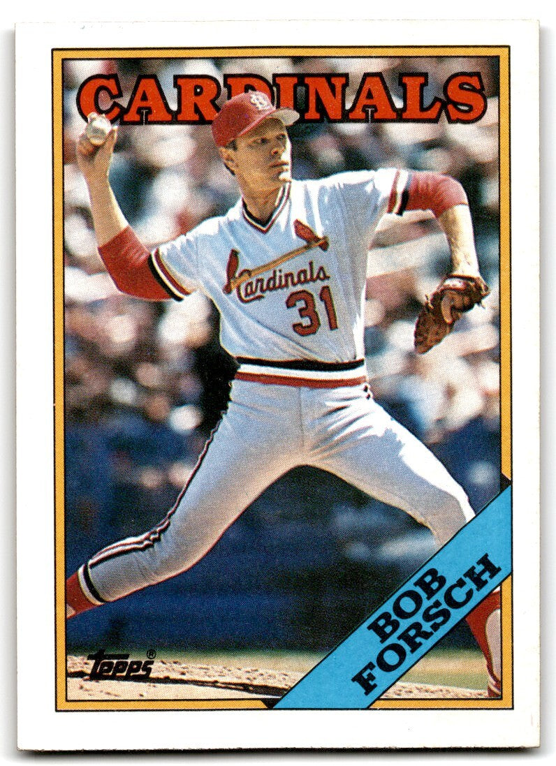 1988 Topps Baseball Card Bob Forsch St. Louis Cardinals #586