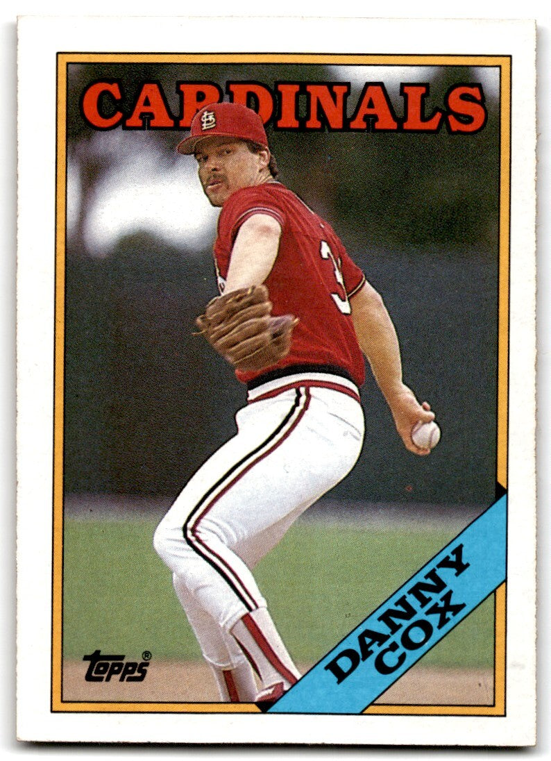1988 Topps Baseball Card Danny Cox St. Louis Cardinals #59