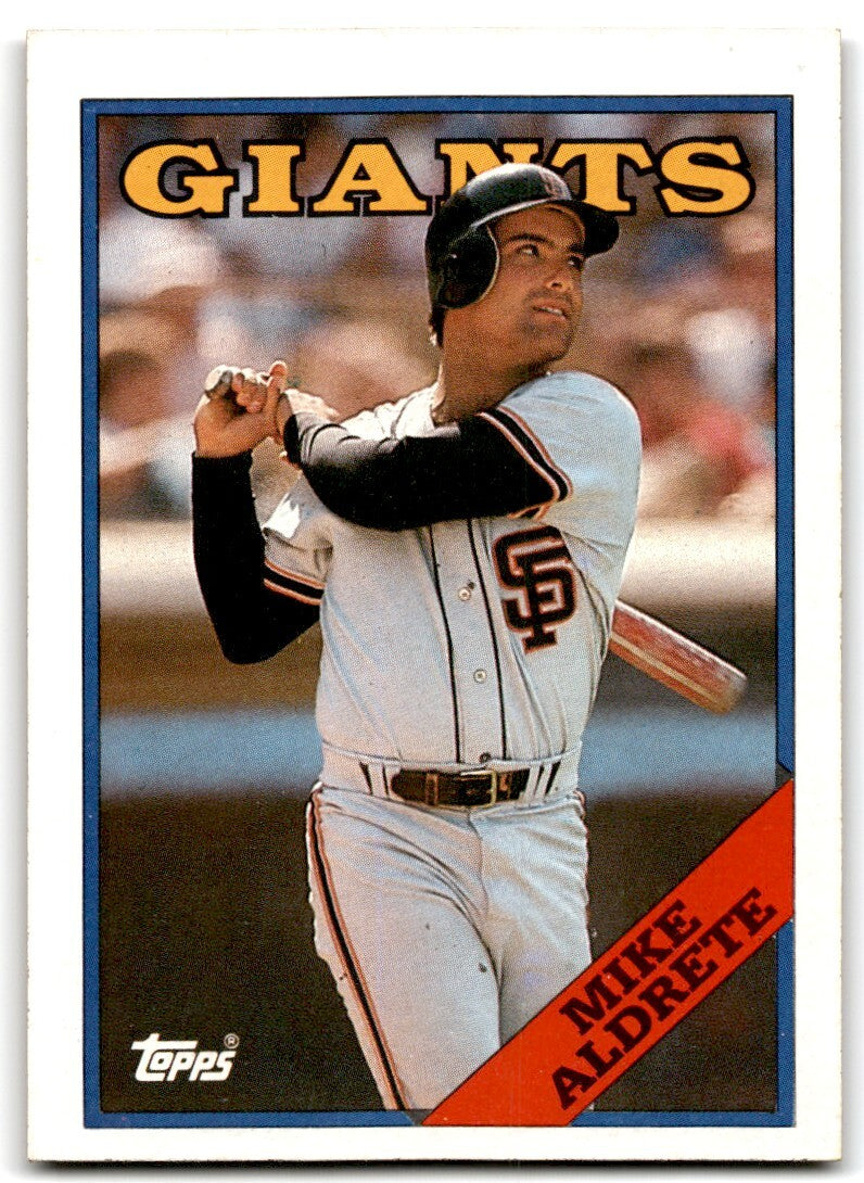 1988 Topps Baseball Card Mike Aldrete San Francisco Giants #602
