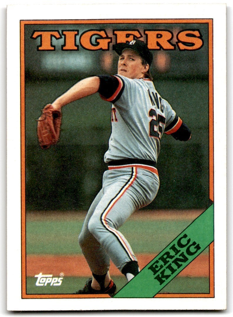 1988 Topps Baseball Card Eric King Detroit Tigers #499